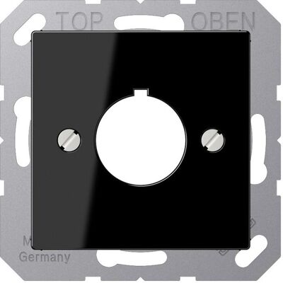 JUNG, Zubehör Schalterprogramm, Einsatz Bohrung 1f A sw glz Schraubbef A564SW JUNG, Zubehör Schalterprogramm, Einsatz Bohrung 1f A sw glz Schraubbef A564SW