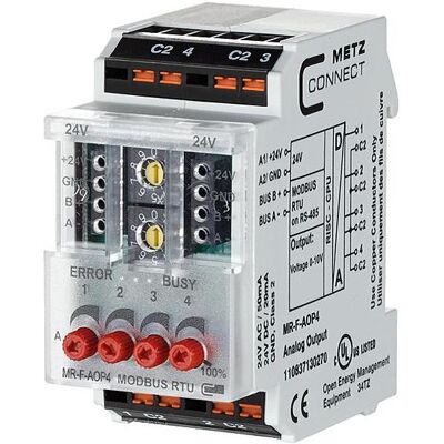 Connect, Aktor, Metz 110837130270 MR-F-AOP4 Modbus RTU Connect, Aktor, Metz 110837130270 MR-F-AOP4 Modbus RTU