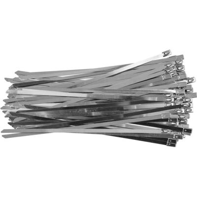 Toya, Kabelbinder, '4,6x200mm Druckband, opk.100szt.nierdzewna SS201 (Metallkabelbinder, 100 Stk.) Toya, Kabelbinder, '4,6x200mm Druckband, opk.100szt.nierdzewna SS201 (Metallkabelbinder, 100 Stk.)
