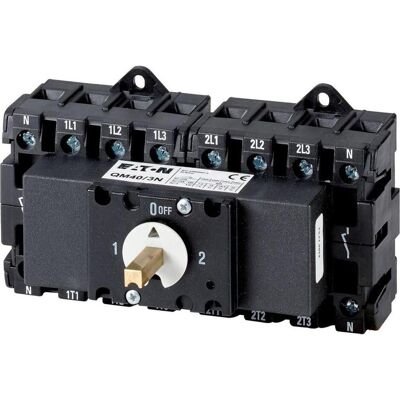Eaton, Systemstromversorgung, Umschalter, QM, 40 A, 2 x 3-polig + N 1319970 Eaton, Systemstromversorgung, Umschalter, QM, 40 A, 2 x 3-polig + N 1319970