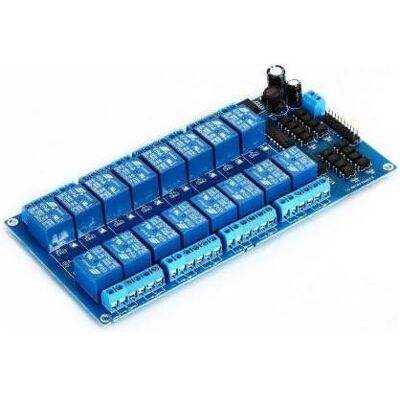 HutoPi 16-channel 12V relay module, Elektronikmodul HutoPi 16-channel 12V relay module, Elektronikmodul