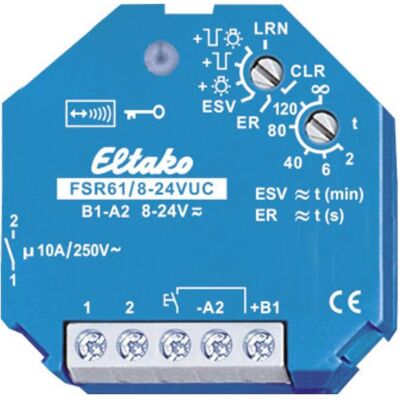 Eltako, Aktor, FSR61/8-24V UC Funkaktor UP 1 Schliesser 10A/250V AC (Schaltaktor) Eltako, Aktor, FSR61/8-24V UC Funkaktor UP 1 Schliesser 10A/250V AC (Schaltaktor)