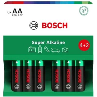Philips Bosch Batterie 6 Stück AA Super Alkaline Lr6sa6b/00 (6 Stk., AA), Batterien + Akkus Philips Bosch Batterie 6 Stück AA Super Alkaline Lr6sa6b/00 (6 Stk., AA), Batterien + Akkus