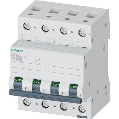 Siemens 5SL6613-7 Leitungsschutzschalter - 400V 6kA 3+N C 13A Siemens 5SL6613-7 Leitungsschutzschalter - 400V 6kA 3+N C 13A