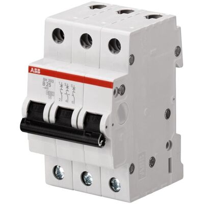 ABB, Schutzschalter, MINI CIRCUIT BREAKER SH203-B25A 3P 6KA ABB, Schutzschalter, MINI CIRCUIT BREAKER SH203-B25A 3P 6KA