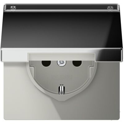 Jung - Schuko-Steckdose 16A 250V mit Schutz und Klappdeckel Jung - Schuko-Steckdose 16A 250V mit Schutz und Klappdeckel