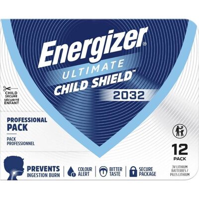 Energizer Knopfzelle CR2032 3 V 12 St. 235 mAh Lithium Ultimate Child Shield E30 (235 mAh), Batterien + Akkus Energizer Knopfzelle CR2032 3 V 12 St. 235 mAh Lithium Ultimate Child Shield E30 (235 mAh), Batterien + Akkus