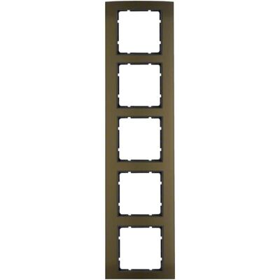 Berker, Zubehör Schalterprogramm, 10153001 Rahmen 5fach B.3 Alu Berker, Zubehör Schalterprogramm, 10153001 Rahmen 5fach B.3 Alu