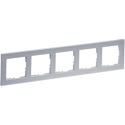 Legrand, Zubehör Schalterprogramm, SEANO + 5-fach Rahmen, halogenfreies Thermoplast, nachhaltige Produktion und Verpackung Legrand, Zubehör Schalterprogramm, SEANO + 5-fach Rahmen, halogenfreies Thermoplast, nachhaltige Produktion und Verpackung