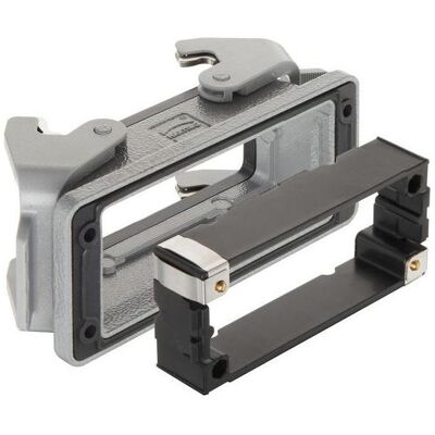 Harting Gehäuse, Anbaumontage, 16B, Verriegelungsmethode - 2 Hebel, Elektronikkabel + Stecker Harting Gehäuse, Anbaumontage, 16B, Verriegelungsmethode - 2 Hebel, Elektronikkabel + Stecker