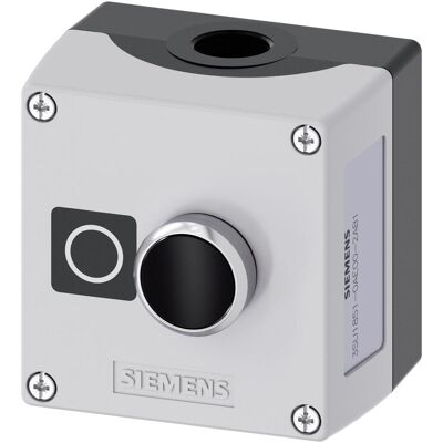 Siemens Gehäuse für Befehlsgeräte - Metall, Grau, 22mm Siemens Gehäuse für Befehlsgeräte - Metall, Grau, 22mm