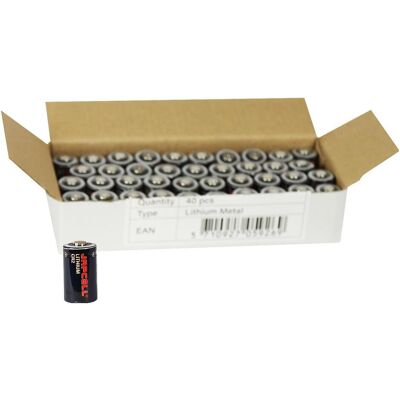 JAPCELL - CR2 Lithium - 40 pcs - Batterie JAPCELL - CR2 Lithium - 40 pcs - Batterie