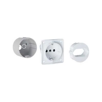 Hager HAG VZ00HD Ausbaupaket Steckdose Schuko für volta.hybrid mit Euroadapter, Elektronikzubehör + Gehäuse Hager HAG VZ00HD Ausbaupaket Steckdose Schuko für volta.hybrid mit Euroadapter, Elektronikzubehör + Gehäuse