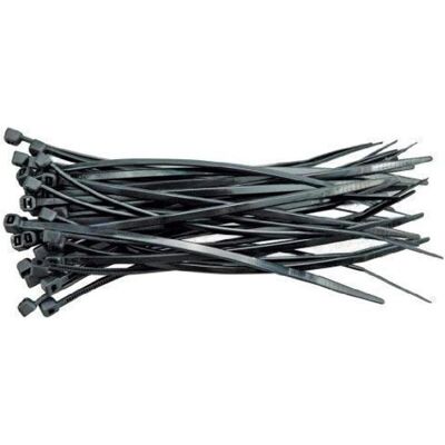 Toya, Kabelbinder, Klebeband 300 x 3,6 mm 100 Stück schwarz (Kunststoffkabelbinder, 100 Stk.) Toya, Kabelbinder, Klebeband 300 x 3,6 mm 100 Stück schwarz (Kunststoffkabelbinder, 100 Stk.)