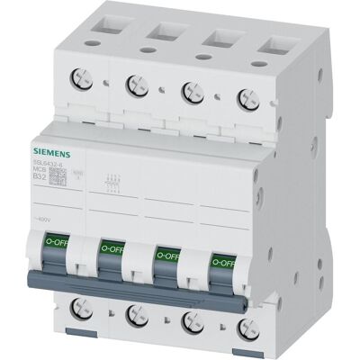 Siemens Schutzschalter, Leitungsschutzschalter UC B 32A 3+N 400V 5SL6432-6 Siemens Schutzschalter, Leitungsschutzschalter UC B 32A 3+N 400V 5SL6432-6