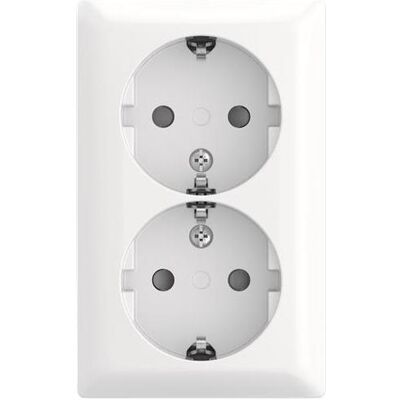 Busch-Jaeger, Steckdose, SCHUKO Doppelsteckdose AP Busch-Jaeger, Steckdose, SCHUKO Doppelsteckdose AP