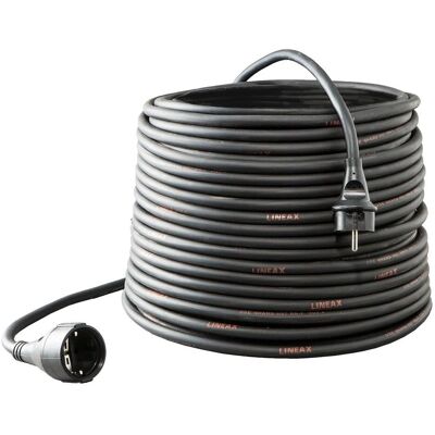Keraf, Verlängerungskabel, Verlengkabel 230 Volt 3 x 1.5 mm2 Zwart 25 Meter (25 m) Keraf, Verlängerungskabel, Verlengkabel 230 Volt 3 x 1.5 mm2 Zwart 25 Meter (25 m)