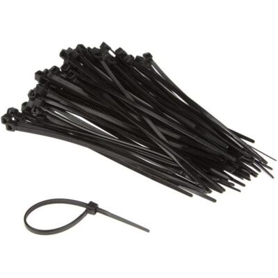 Velleman Kabelbinder, NYLON-KABELBINDER-SET - 2.5 mm x 100 mm - SCHWARZ (100-tlg.) (Klettkabelbinder, 100 mm, 100 Stk.) Velleman Kabelbinder, NYLON-KABELBINDER-SET - 2.5 mm x 100 mm - SCHWARZ (100-tlg.) (Klettkabelbinder, 100 mm, 100 Stk.)