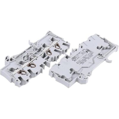 Wago DIN-Schienenklemme 4 x 4 mm2 grau (Diverse), Elektronikzubehör + Gehäuse, Grau Wago DIN-Schienenklemme 4 x 4 mm2 grau (Diverse), Elektronikzubehör + Gehäuse, Grau
