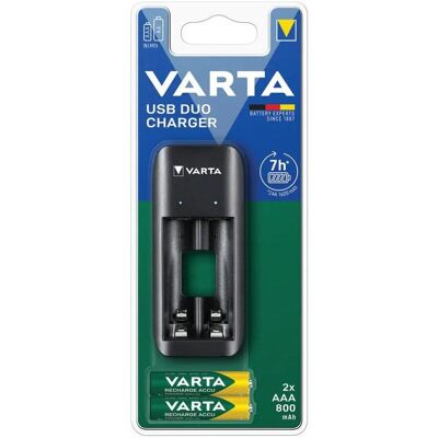 Varta Value USB Duo Charger (2 Stk., AA, AAA, Ladegerät inkl. Akku), Akku Ladegerät Varta Value USB Duo Charger (2 Stk., AA, AAA, Ladegerät inkl. Akku), Akku Ladegerät