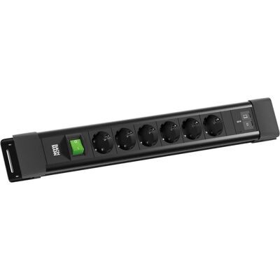 Bachmann, Steckdosenleiste, CONNECTUS 6xCEE7/3 1xSchalter (6x, CEE 7/3, 2 m) Bachmann, Steckdosenleiste, CONNECTUS 6xCEE7/3 1xSchalter (6x, CEE 7/3, 2 m)