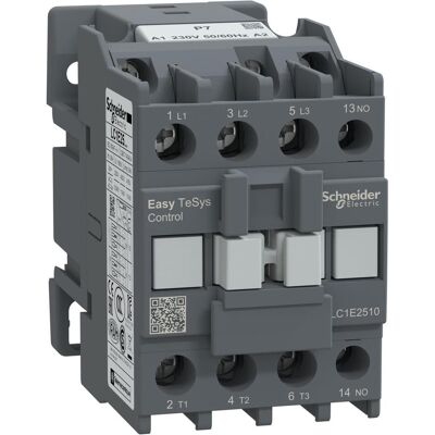 Schneider Electric Easy TeSys Leistungsschütz 3P 25A 1NO 230V AC 50/60Hz LC1E2510P7, Relais Schneider Electric Easy TeSys Leistungsschütz 3P 25A 1NO 230V AC 50/60Hz LC1E2510P7, Relais