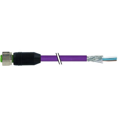 Murr Elektronik M12 Bu 0° freies Ltg.-ende DeviceNet PUR AWG24+AWG22 geschirmt vt UL/CSA+schleppk. 3m, Elektronikkabel + Stecker, Violett Murr Elektronik M12 Bu 0° freies Ltg.-ende DeviceNet PUR AWG24+AWG22 geschirmt vt UL/CSA+schleppk. 3m, Elektronikkabel + Stecker, Violett