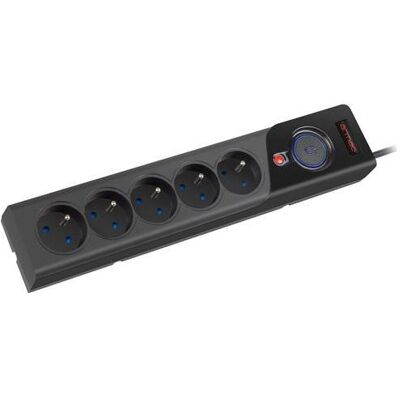 Armac, Steckdosenleiste, Z5 Black 5 AC outlet(s) (5x, CEE 7/4, 5 m) Armac, Steckdosenleiste, Z5 Black 5 AC outlet(s) (5x, CEE 7/4, 5 m)
