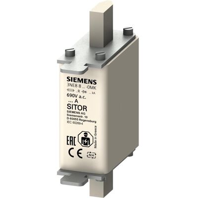 Siemens Modell 3NE8802-0MK Halbleiterschutzsicherung - 40A, 690V AC/DC Siemens Modell 3NE8802-0MK Halbleiterschutzsicherung - 40A, 690V AC/DC