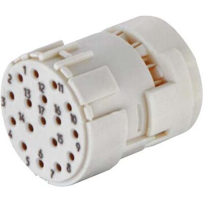 Harting Kontakteinsatz-Buchse, Elektronikkabel + Stecker, Weiss Harting Kontakteinsatz-Buchse, Elektronikkabel + Stecker, Weiss