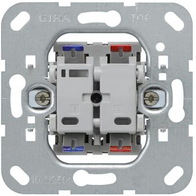 Gira Tastschalter Aus 2-p Einsatz 012200, Schalter + Taster Gira Tastschalter Aus 2-p Einsatz 012200, Schalter + Taster