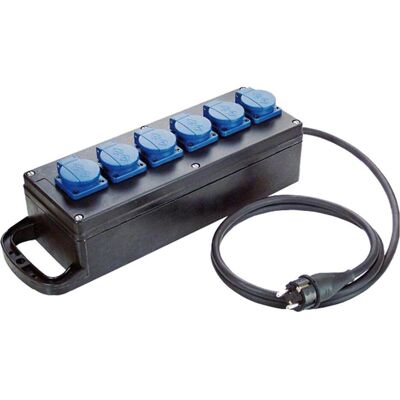 Bachmann, Steckdosenleiste, Spannungsversorgungs-Verlängerungskabel - IEC 60309 16A (M) (6x, CEE 7/3, 2 m) Bachmann, Steckdosenleiste, Spannungsversorgungs-Verlängerungskabel - IEC 60309 16A (M) (6x, CEE 7/3, 2 m)