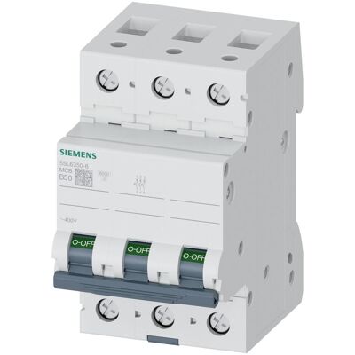 Siemens Leitungsschutzschalter B50A 3-polig 400V Siemens Leitungsschutzschalter B50A 3-polig 400V