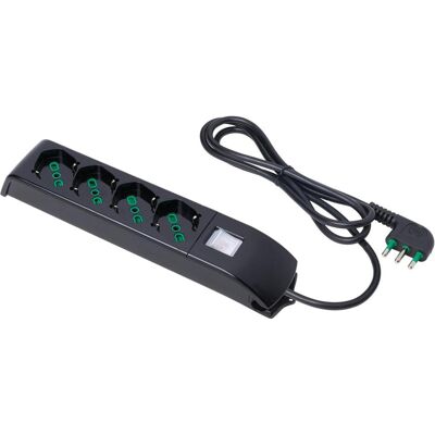 Fanton, Steckdosenleiste, Fido Verlängerungsschnüre und Verlängerungsmultiplikatoren 1,5 m 4 Steckdose(n) AC Intern Schwarz (4x, CEE 7/3, 1.50 m) Fanton, Steckdosenleiste, Fido Verlängerungsschnüre und Verlängerungsmultiplikatoren 1,5 m 4 Steckdose(n) AC Intern Schwarz (4x, CEE 7/3, 1.50 m)