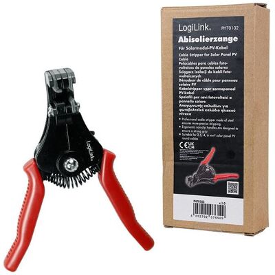 LogiLink, Zange, Abisolierzange für 2.5/4.0/6.0 mm² Solar Panel PV-Kabel (74 mm) LogiLink, Zange, Abisolierzange für 2.5/4.0/6.0 mm² Solar Panel PV-Kabel (74 mm)