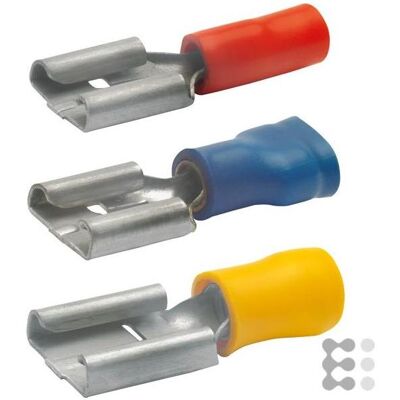 Klauke, Kabelverbindung, 720 Flachsteckhülse isoliert, 6,3x0,8 mm DIN Klauke, Kabelverbindung, 720 Flachsteckhülse isoliert, 6,3x0,8 mm DIN