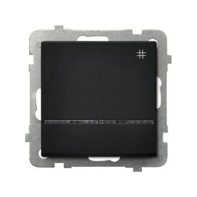 Ospel ŁP-4RS/m/33, Schalter + Taster, Schwarz Ospel ŁP-4RS/m/33, Schalter + Taster, Schwarz