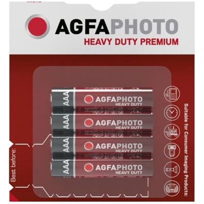 AGFAPHOTO zinc battery 1.5V, R03/AAA, blister 4pcs (4 Stk., AAA), Batterien + Akkus AGFAPHOTO zinc battery 1.5V, R03/AAA, blister 4pcs (4 Stk., AAA), Batterien + Akkus