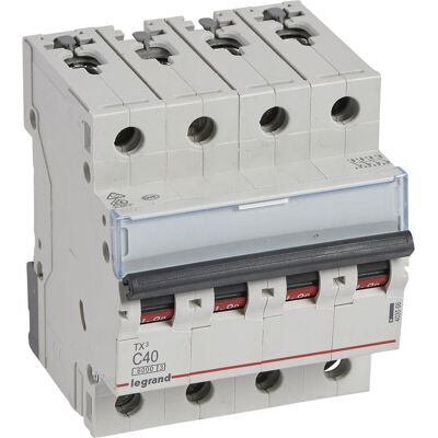 Legrand, Schutzschalter, Leitungsschutzschalter TX3 C40A 4polig 6kA 4M Legrand, Schutzschalter, Leitungsschutzschalter TX3 C40A 4polig 6kA 4M