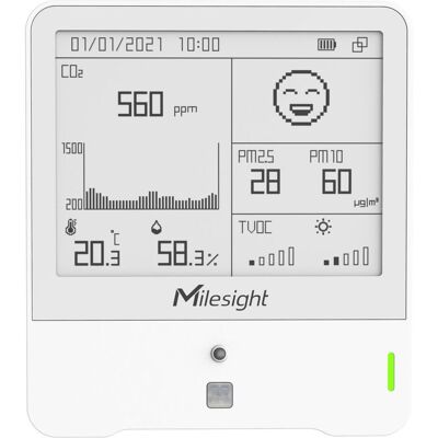 MILESIGHT AM308 Sensor für Innenraumumgebung LoRaWAN MILESIGHT AM308 Sensor für Innenraumumgebung LoRaWAN