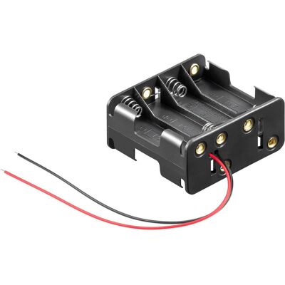 Goobay Batteriehalter, Batterie Zubehör, Schwarz Goobay Batteriehalter, Batterie Zubehör, Schwarz