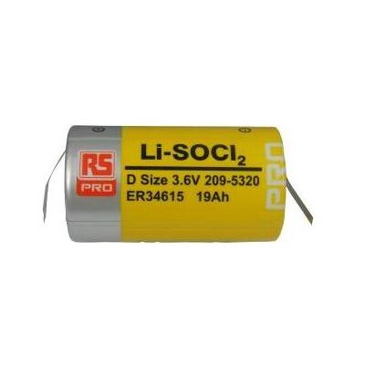 RS PRO ER34615 Tag Lithium Thionylchlorid D Batterie, 3.6V (1 Stk., D), Batterien + Akkus RS PRO ER34615 Tag Lithium Thionylchlorid D Batterie, 3.6V (1 Stk., D), Batterien + Akkus