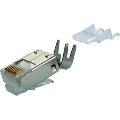 Telegärtner Kat.6 RJ45 Stecker, vollgeschirmt, MP8 FS Modularstecker 8-polig ohne Tülle, mit Adernvorsortierung, Elektronikkabel + Stecker, Silber Telegärtner Kat.6 RJ45 Stecker, vollgeschirmt, MP8 FS Modularstecker 8-polig ohne Tülle, mit Adernvorsortierung, Elektronikkabel + Stecker, Silber