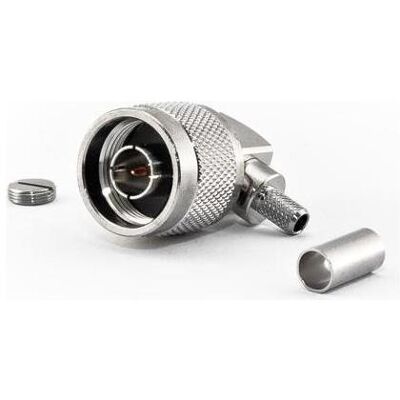Varia N-Stecker gewinkelt 90° für HDF200 Kabel, Crimp Version, Elektronikkabel + Stecker Varia N-Stecker gewinkelt 90° für HDF200 Kabel, Crimp Version, Elektronikkabel + Stecker
