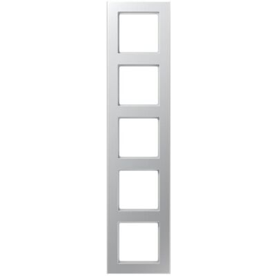 Jung A5585BFAL - 5-fach Aluminiumrahmen für Horizontal- und Vertikalmontage Jung A5585BFAL - 5-fach Aluminiumrahmen für Horizontal- und Vertikalmontage