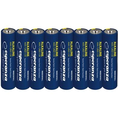 Esperanza AAA Alkaline Element 8pcs/Paket (8 Stk., AAA), Batterien + Akkus Esperanza AAA Alkaline Element 8pcs/Paket (8 Stk., AAA), Batterien + Akkus