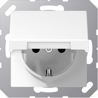 JUNG, Steckdose, A 1520 BFKL WW. Buchsen-Typ: CEE 7/3. Produktfarbe: Weiss, Material: Thermoplast, Internationale Sch JUNG, Steckdose, A 1520 BFKL WW. Buchsen-Typ: CEE 7/3. Produktfarbe: Weiss, Material: Thermoplast, Internationale Sch