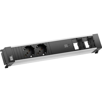 Bachmann Power Frame M 2xP40 USB C 60W Steckdosenleiste Bachmann Power Frame M 2xP40 USB C 60W Steckdosenleiste