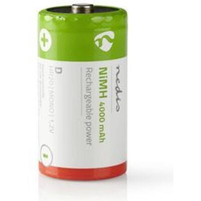 Nedis Wiederaufladbarer NI-MH-Akku D 1.20 V NiMH D Wiederaufladbar 4000 mAh vorgeladen Anzahl der Ba (2 Stk., D, 4000 mAh), Batterien + Akkus Nedis Wiederaufladbarer NI-MH-Akku D 1.20 V NiMH D Wiederaufladbar 4000 mAh vorgeladen Anzahl der Ba (2 Stk., D, 4000 mAh), Batterien + Akkus
