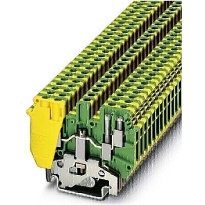Phoenix Contact Schutzleiter-Doppelklemme UDK 4-PE, Elektronikkabel + Stecker, Grün, Gelb Phoenix Contact Schutzleiter-Doppelklemme UDK 4-PE, Elektronikkabel + Stecker, Grün, Gelb